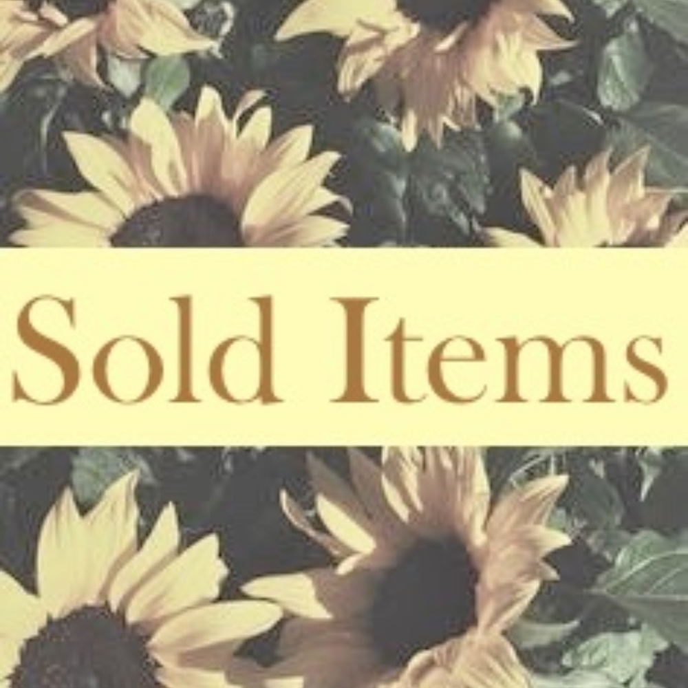 Sold Items - Thank you!